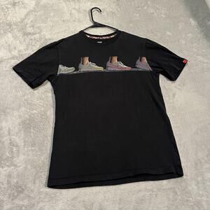 Nike Sportswear Shirt Mens Medium Black Air Max Sneaker Graphic Tee Wraparound